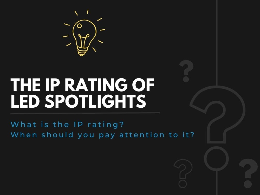 The IP rating of LED spotlights