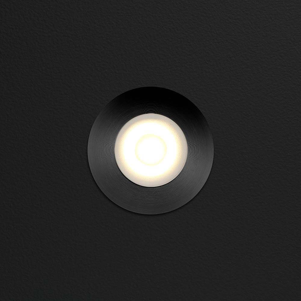Cree LED veranda inbouwspot Aragon zwart los | warmwit | 3 watt
