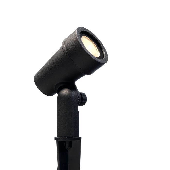 Mafra | spike light | straight cap black | warm white | dimmable | OutdoorPro+ | 12 volts main product photo