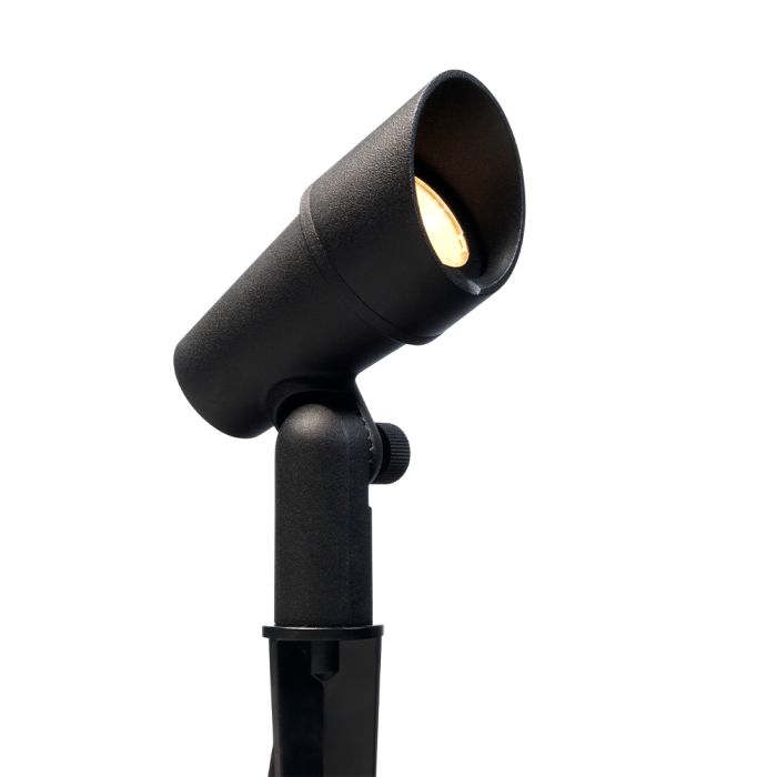 Selmes | spike light | anti-glare cap black | warm white | dimmable | OutdoorPro+ | 12 volts main product photo