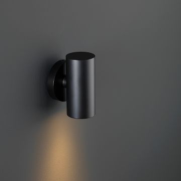 Noez kop | wall light | round black | down | warm white | OutdoorPro+ & OutdoorGlow+