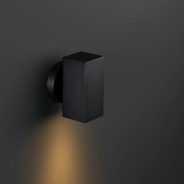Alia kop | wall light | square black | down | warm white | OutdoorPro+ & OutdoorGlow+