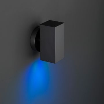 Tremp kop | wall light | square black | down | RGB CCT | OutdoorFlex+ | 24 volts