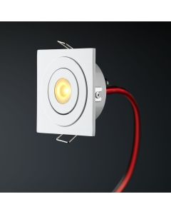 Cree LED pergola spot encastrable Soria blanc los | carré | blanc chaud | 3 watts