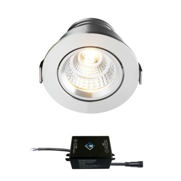 Sharp LED inbouwspot Granada | warmwit | 4 watt | dimbaar | kantelbaar | diverse kleuren