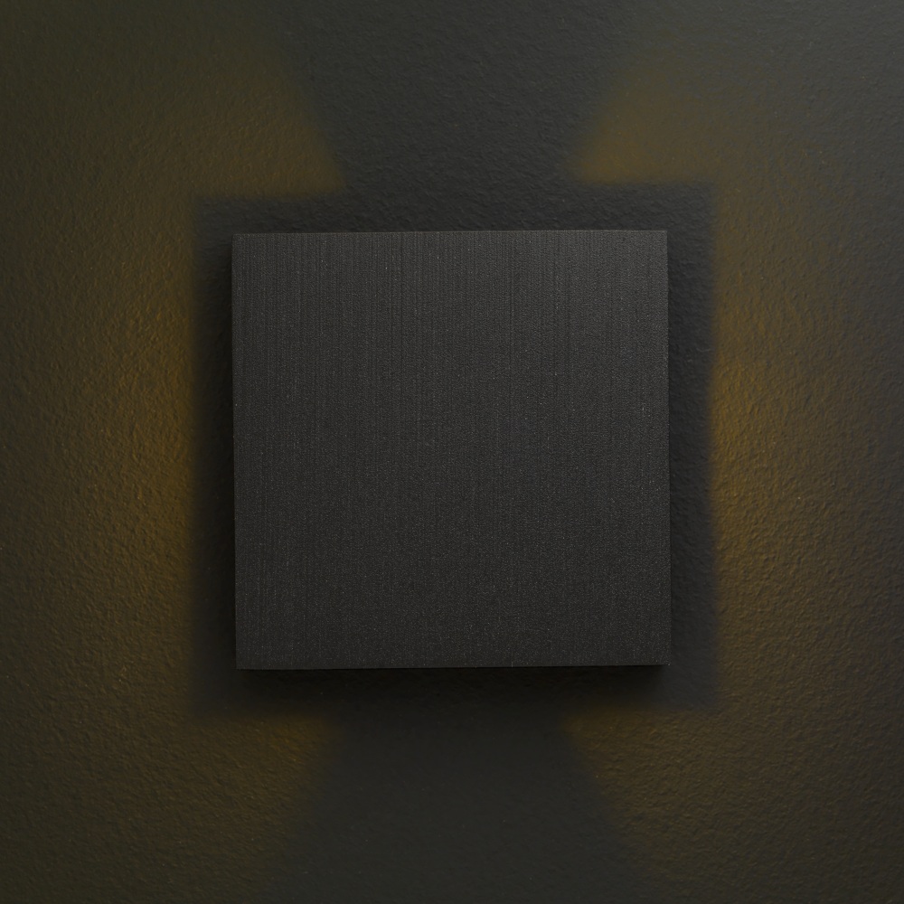 Cree LED Treppenbeleuchtung Hernani | Schwarz | Eckig | Warm Weiß | 1 Watt