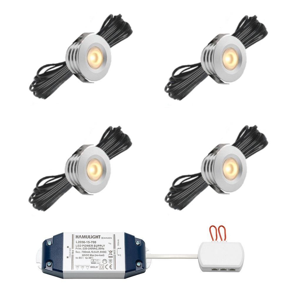 Cree LED recessed spotlight Pals bas | warm white | set of 4, 6, 8, 10 or 12 pieces