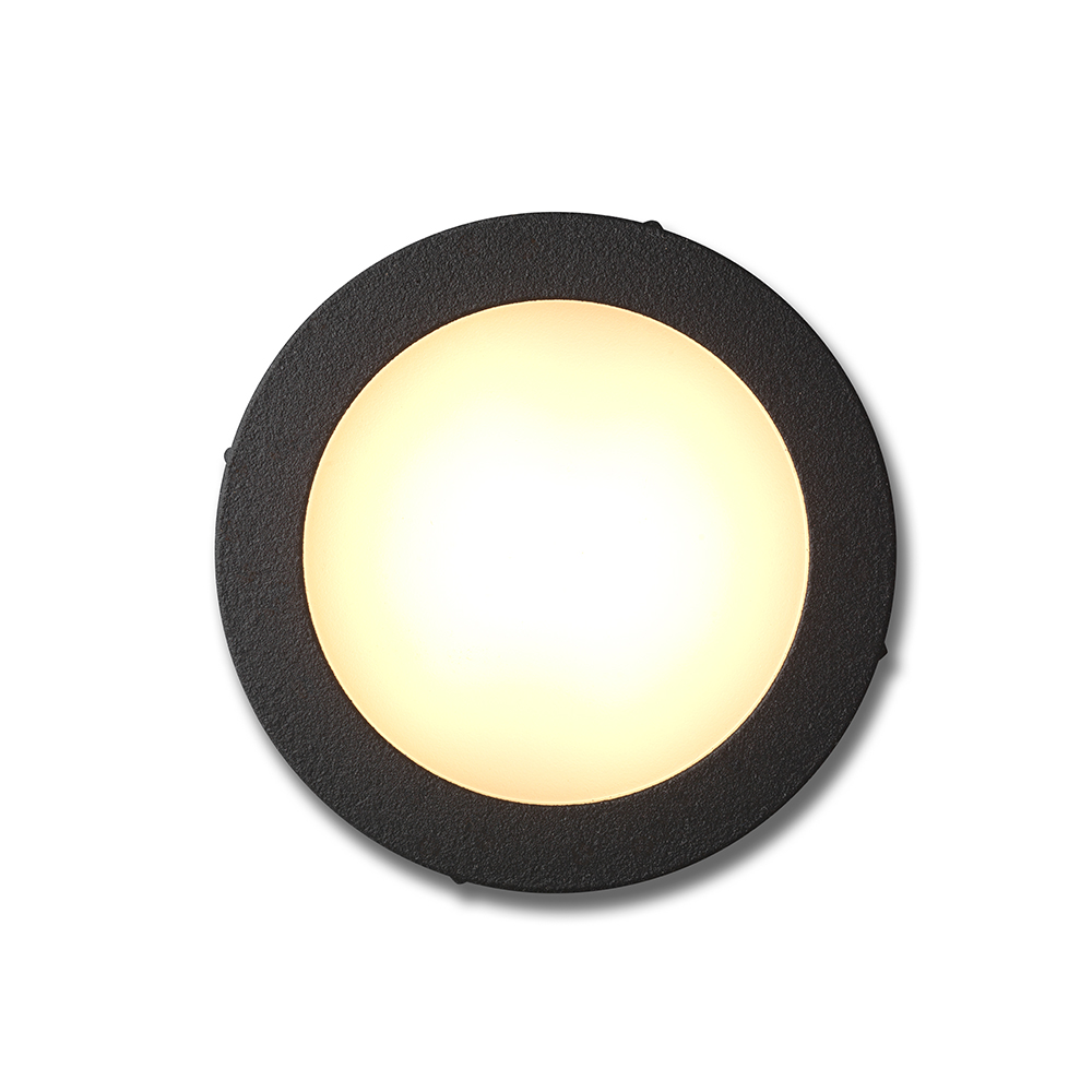 Pavia | ground light | circle black | warm white | OutdoorPro+ | 12 volts