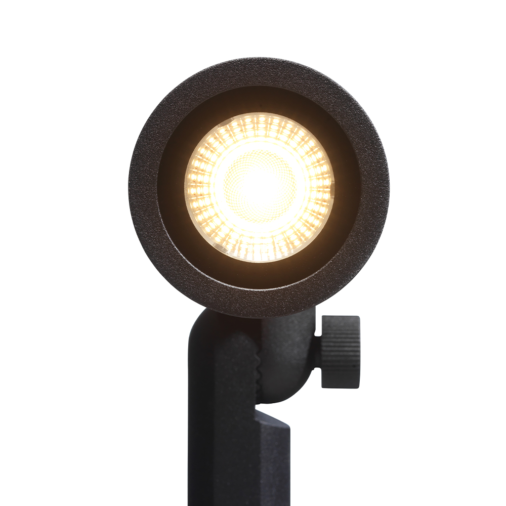 Mafra | prikspot | rechte kap zwart | warmwit | dimbaar | OutdoorPro+ | 12 volt