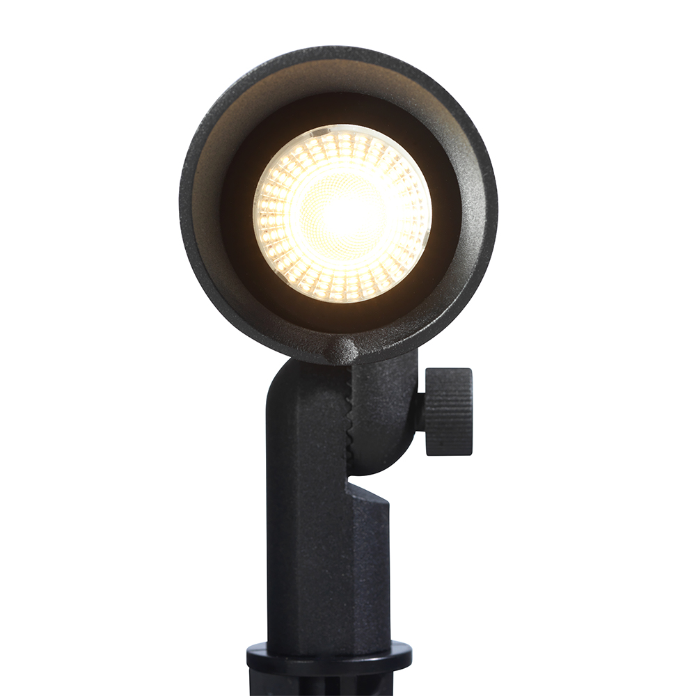 Selmes | prikspot | anti-verblindingskap zwart | warmwit | dimbaar | OutdoorPro+ | 12 volt