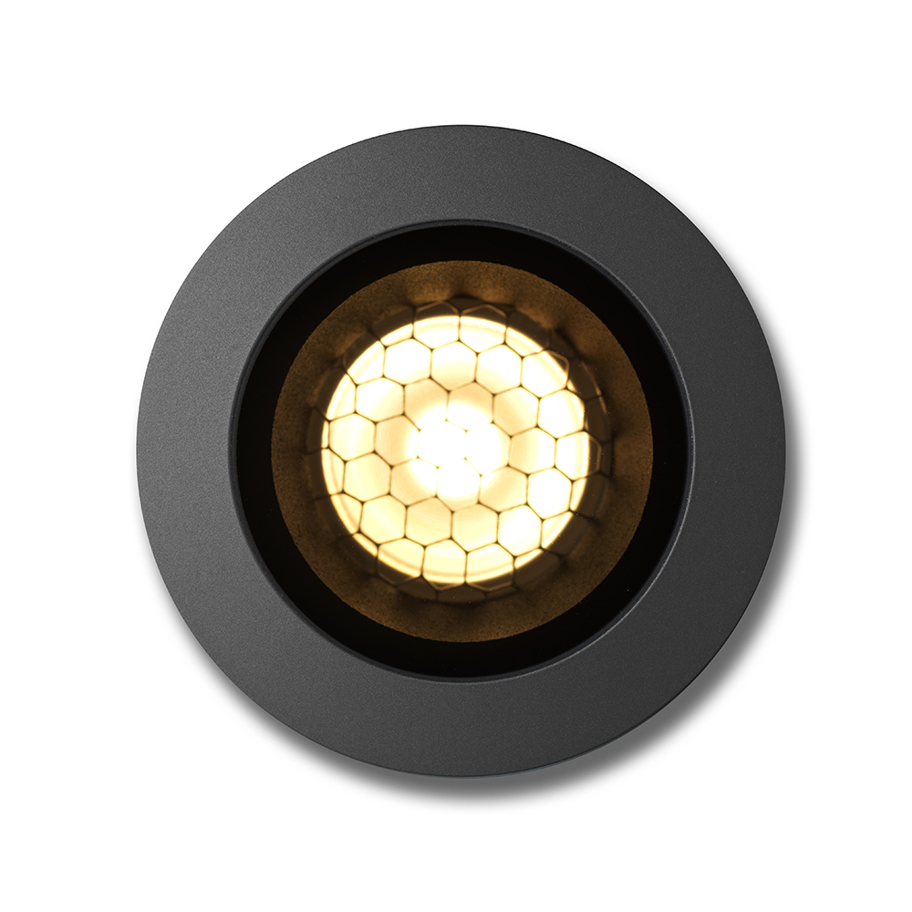 Ota l grondspot | rond zwart | warmwit | OutdoorPro+ | 12 volt 