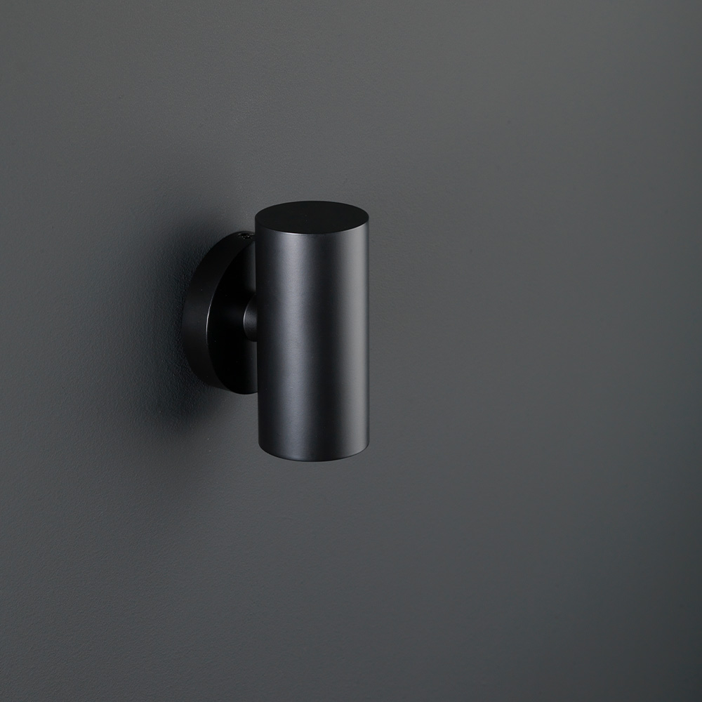 Aledo | wall light | round black | down | warm white | OutdoorCore+