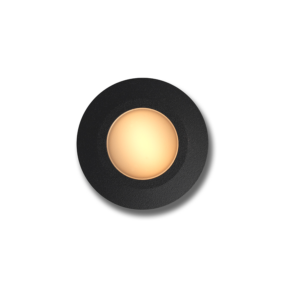 Nodar | ground light | round black | warm white | OutdoorPro+ | 12 volts