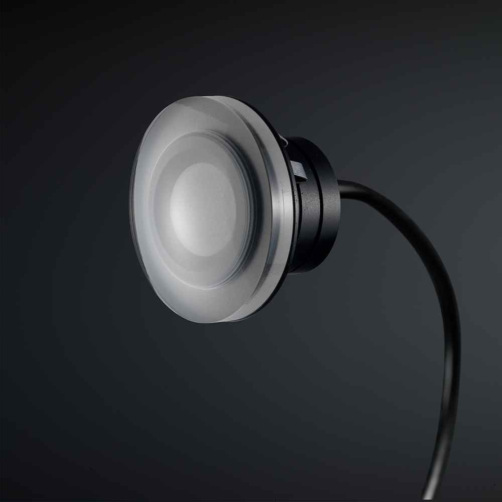 Barrax kop | recessed spotlight | round acrylic | warm white | OutdoorPro+ & OutdoorGlow+