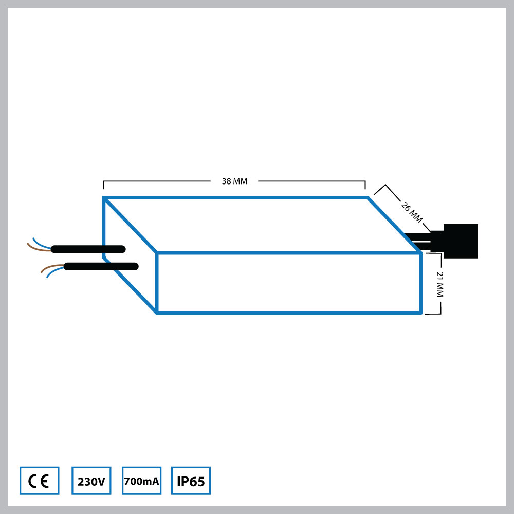 Hamulight LED transformateur | 4 watts | 700 mA