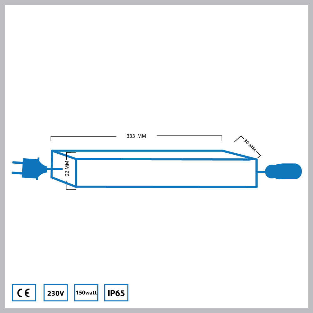 Hamulight LED Transformator | Veranda | 150 Watt | 24 Volt