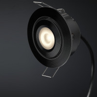 Cree LED recessed spotlight veranda Toledo black los | tiltable | warm white | 3 watt L2239